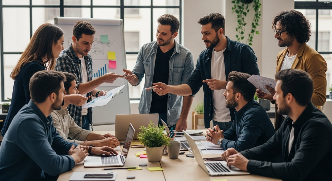 Teamarbeit, Zusammenarbeit, Büro