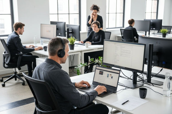 moderne Büroarbeit Druck