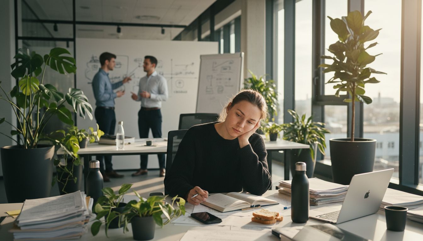 Erschöpfung Büro Alltag